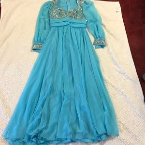 Vintage formal dress sequin bodice